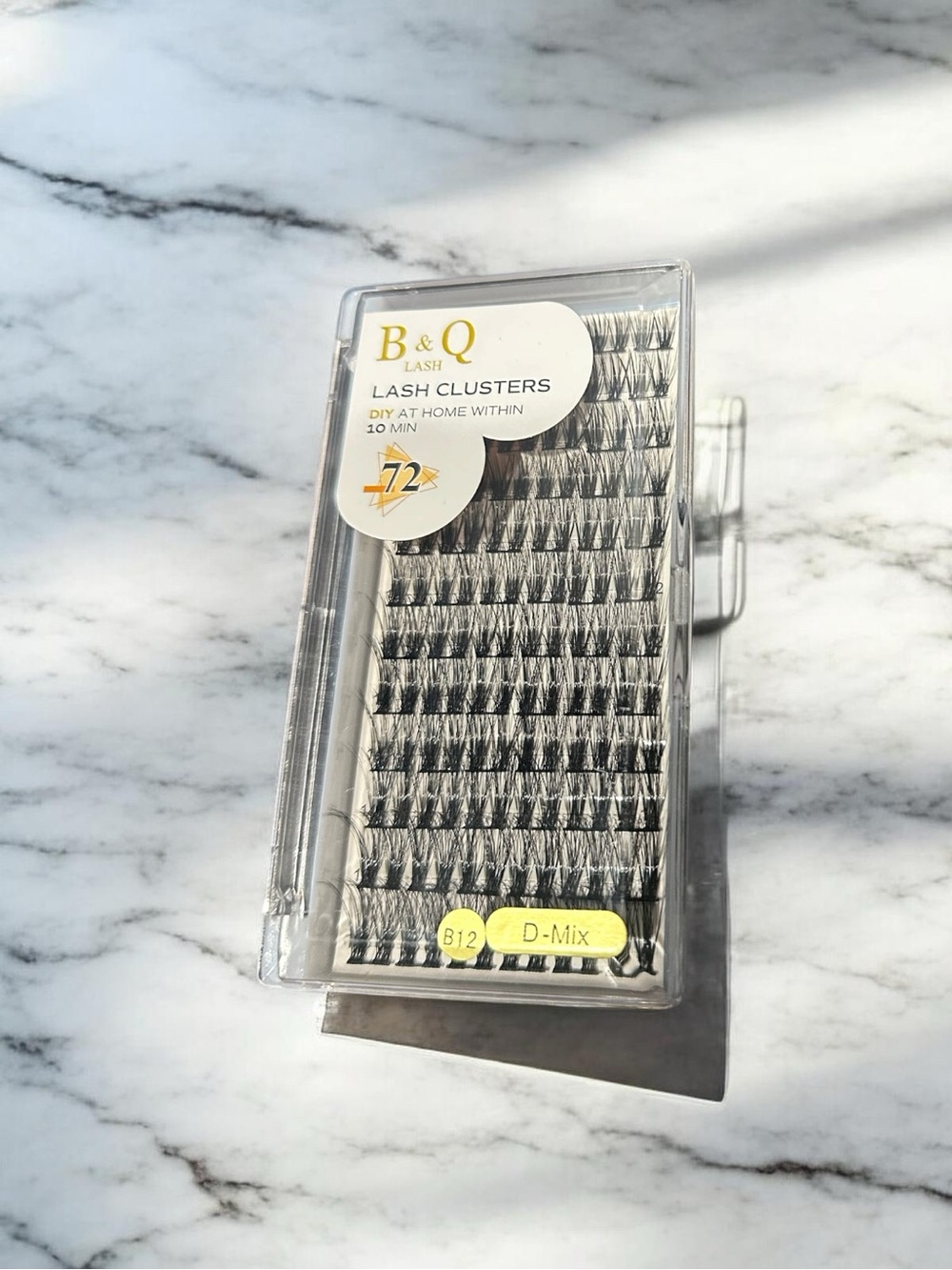 B & Q Lash Clusters - Black Cluster Lashes (D-Mix)